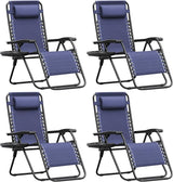 Homall Zero Gravity Chair Patio Folding Lawn Outdoor Lounge Gravity Camp Reclining Lounge Chair with Cup Holder Pillows - Photo 1
