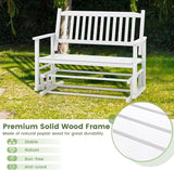 Giantex Outdoor Glider Bench Chair - 2 Person Loveseat, Porch Rocking Glider with Safe & Gentle Gliding - Photo 5
