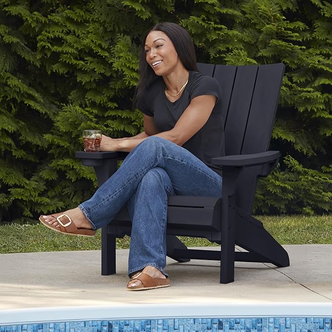 Keter Modern Adirondack Chair - Midnight