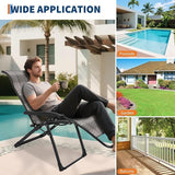 1 Pack Portable Rattan Chaise Lounge Chair, 330lb Capacity - Photo 6
