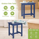 Y&M Outdoor Side Table, HIPS Adirondack Small Single Table, Waterproof Square Outside Table - Photo 6