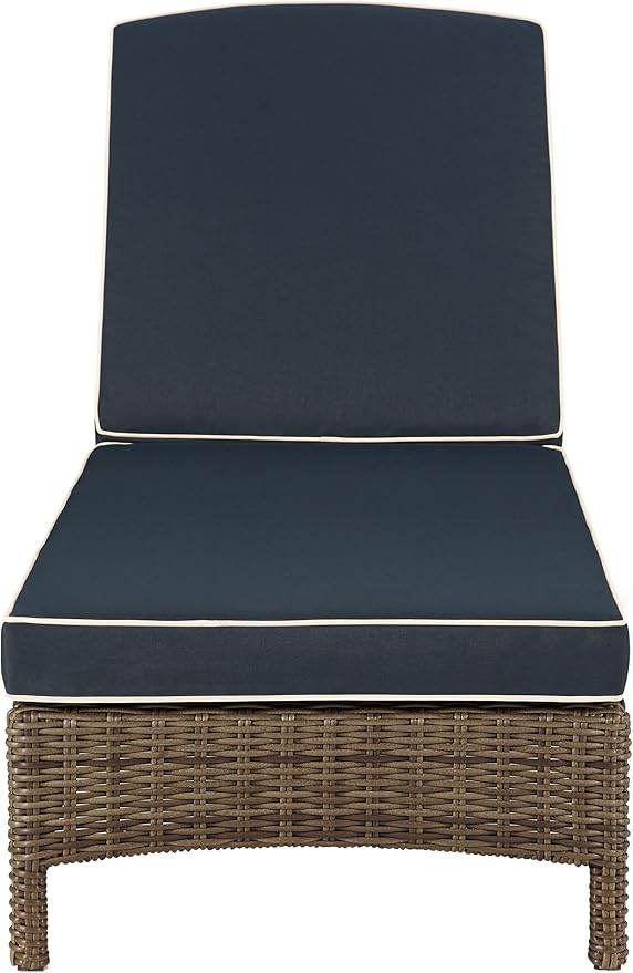 Crosley Furniture Bradenton Reclining Wicker Outdoor Chaise Lounge Chair for Patio, Deck, Backyard, Poolside - Photo 5