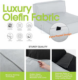 Dineli Outdoor Bean Bed Loveseat Large Bean Bag Chair for Adults Outdoor Sofa Couch Outside Chaise Lounge Chair Foam - Photo 3