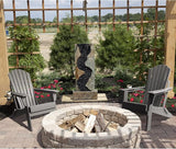 FUNBERRY Folding Adirondack Chair Set of 4, All Weather HDPE Fire Pit Chairs with Cup Holder for Outdoor - Photo 4