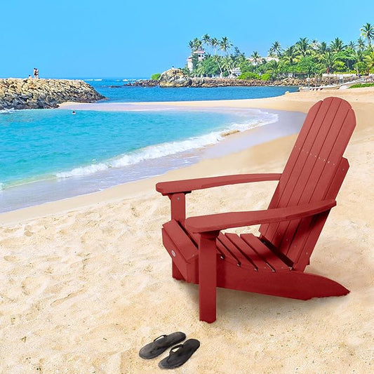 Cape Folding and Reclining Adirondack Chair, Standard, Boathouse Red