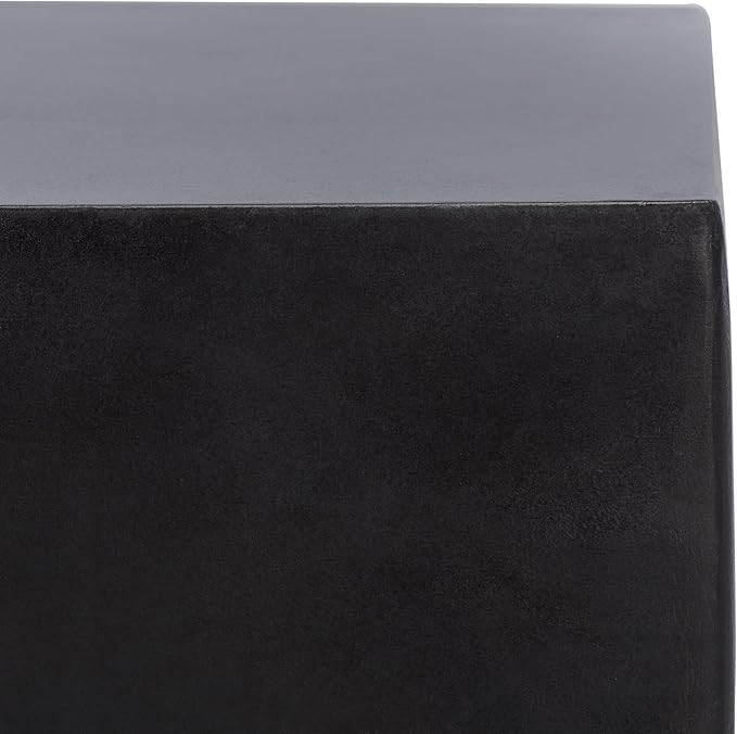 Safavieh Outdoor Zen Black Mushroom Modern Concrete Accent Table