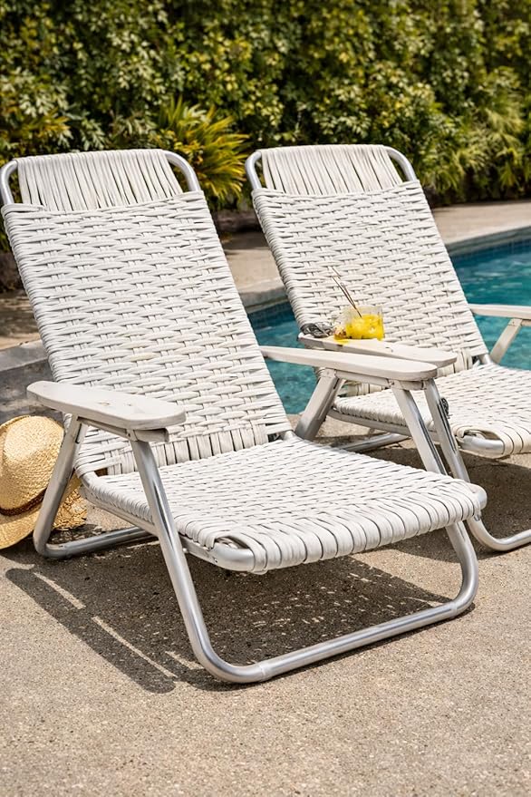 25' White Oval Vinyl Cord Spline Strapping Plastic Mid Century Retro to Repair Patio Furniture Beach Chair