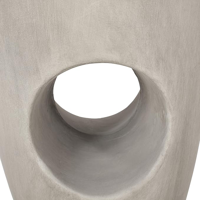 Samuel Indoor Contemporary Lightweight Concrete Accent Side Table - Photo 8