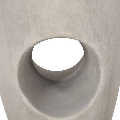 Samuel Indoor Contemporary Lightweight Concrete Accent Side Table