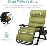 Best Choice Products Oversized Zero Gravity Chair, Folding Outdoor Patio Recliner - Photo 5