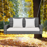 Tangkula 2 Person Wicker Hanging Porch Swing - Photo 8