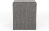 Martha Stewart Bedford Indoor-Outdoor Modular Patio Sectional Sofa Center Seat with Rattan Wicker Finish in Gray with - Photo 9