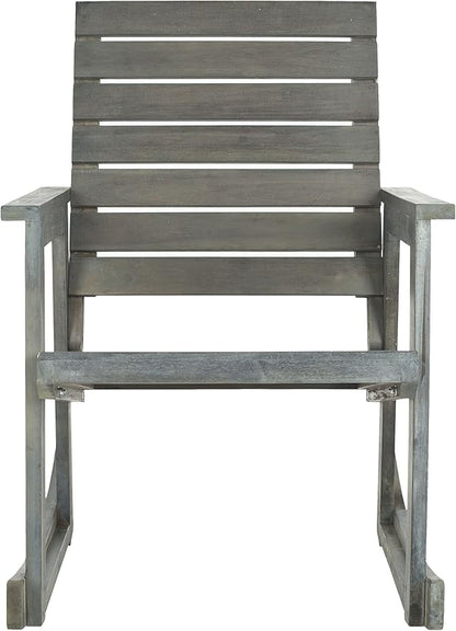 SAFAVIEH Outdoor Collection Alexei Ash Grey Rocking Chair