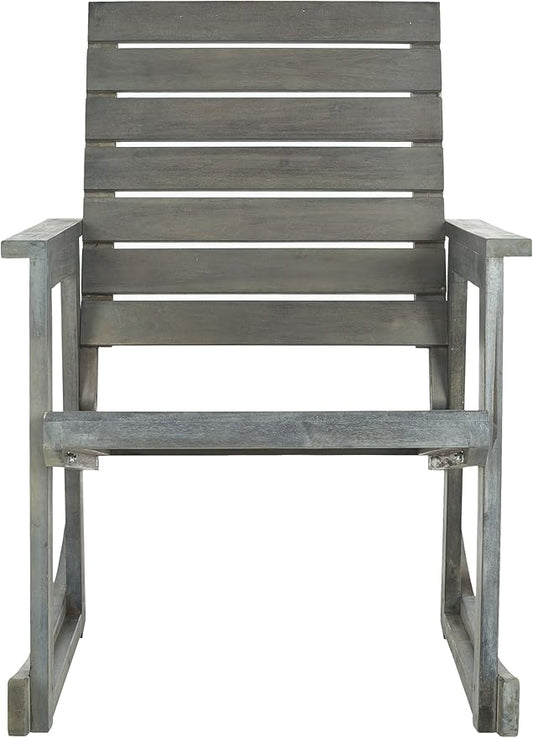 SAFAVIEH Outdoor Collection Alexei Ash Grey Rocking Chair