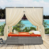 Harper & Bright Designs Adjustable Outdoor Sun Lounger with Canopy - Photo 1