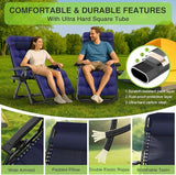 Suteck Zero Gravity Chair, Reclining Camping Lounge Chair w/Removable Cushion, Upgraded Lock and Cup Holder - Photo 4