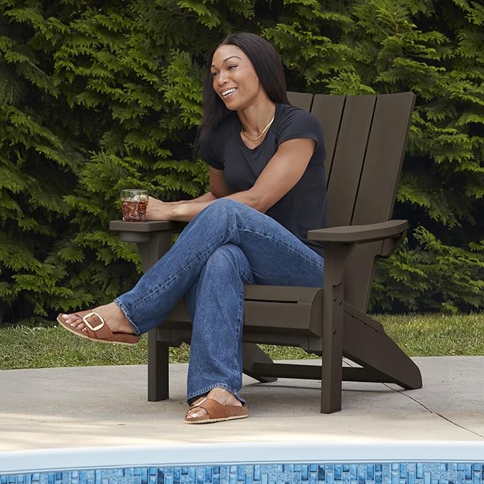 Keter Modern Adirondack Chair - Brown