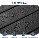 Outdoor Dining Table, Weatherproof 63" Rectangle HIPS Patio Dining Table for 6, with 2" Umbrella Hole - Photo 6