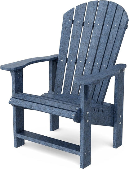 Wildridge Heritage Upright Adirondack Chair, Patriot Blue - Outdoor All-Weather Poly Furniture for Patio, Deck, Yard