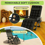 Suteck Zero Gravity Chair, Reclining Camping Lounge Chair w/Removable Cushion, Upgraded Lock and Cup Holder - Photo 5