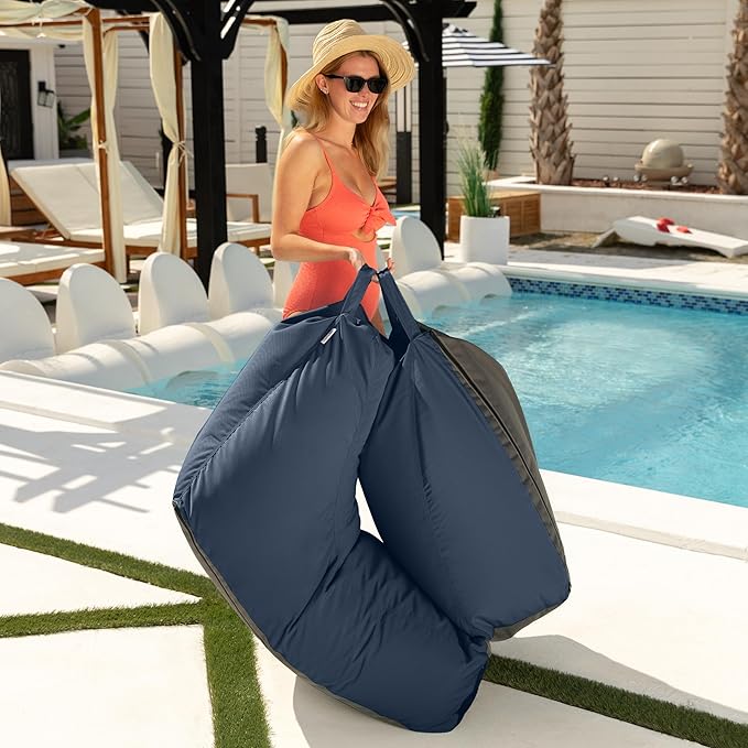 Jaxx Prado Outdoor Chaise Lounge, Navy