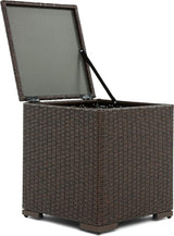 Serta Laguna Brown Resin Wicker Outdoor Patio Furniture Collection, Easy Assembly, Porch or Pool - Photo 6