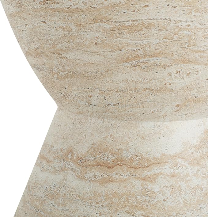 Christopher Knight Home Outdoor Side Table, Hourglass Shape Side Table, Patio Garden Stool Coffee End Table - Photo 7
