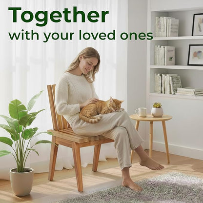 Melino Convertible Slat Bench, 3-in-1 Bench to Table to Chair, FSC Acacia Solid Wood for Indoor Outdoor - Patio, Entryway, Living Room, Guest Room - Easy Assembly, 20 Inch