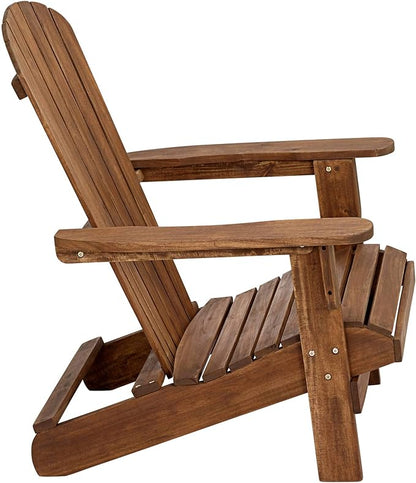 Teal Island Designs Cape Cod Natural Wood Adirondack Chair