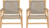 Christopher Knight Home Veera Patio Chair Set of 2 with Acacia Wood Frame and Handwoven Rope, Outdoor Lounge Chair - Photo 4
