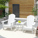 Costaelm 3 piece Patio Set, Outdoor Modern Adirondack Table and Chairs - Photo 2