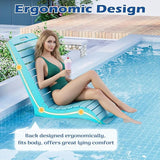 MELLCOM HDPE Pool Lounge Chair, in Pool Lounge Chair up to 10-Inches of Water, Chaise Lounge Chair with Wheels - Photo 5