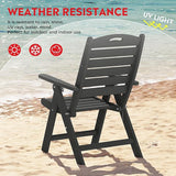 Costaelm Outdoor Adjustable Highback Folding Patio Dining Chair - Photo 8
