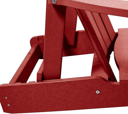 Cape Folding and Reclining Adirondack Chair, Standard, Boathouse Red
