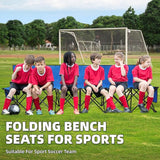 G GOOD GAIN Portable Soccer Bench - Team Bench Soccer 6 Seats with Bag, Sideline Folding Bench - Photo 4