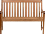 Amazonia Milano 4-Feet Patio Bench | Eucalyptus Wood | Ideal for Outdoors and Indoors, Light Brown - Photo 3