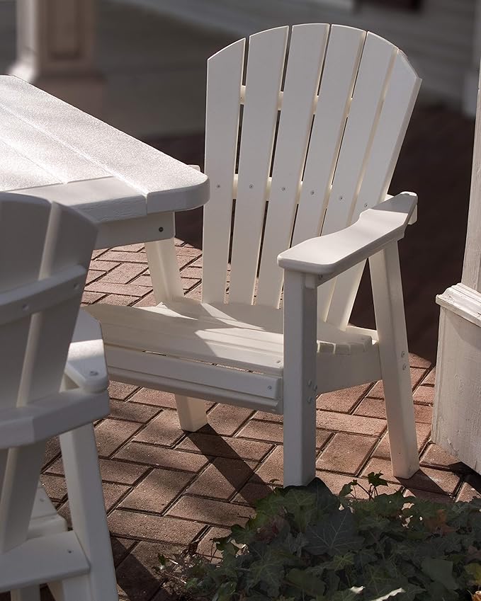 POLYWOOD SHD19MA Seashell Casual Chair, Mahogany