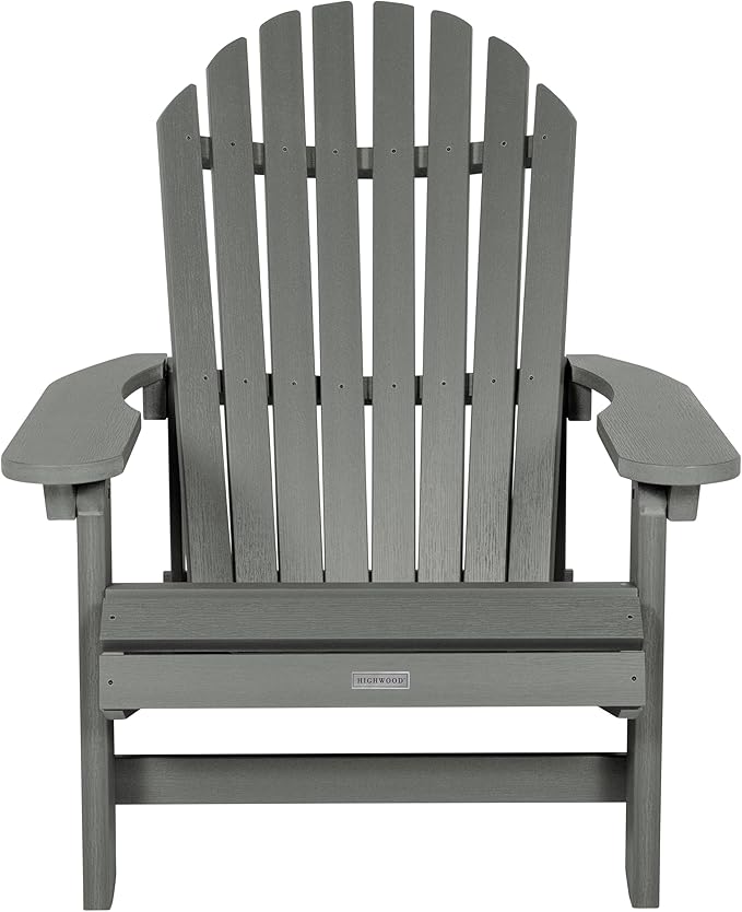 highwood Hamilton Folding and Reclining King Size Adirondack Chair, Coastal Teak