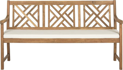 Safavieh PAT6738A Outdoor Collection Bradbury 3 Seat Bench