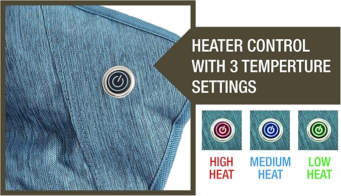 MacSports Heated Cushion Folding Lounge Patio Club Camping, Picnic, Outdoor Activities - Photo 5