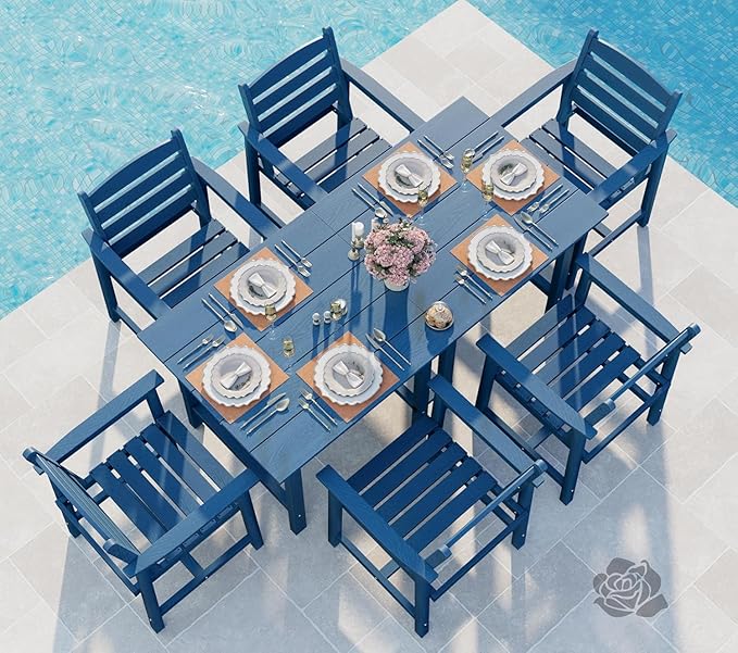Anbuy Patio HDPE Dining Table Sets - Photo 7