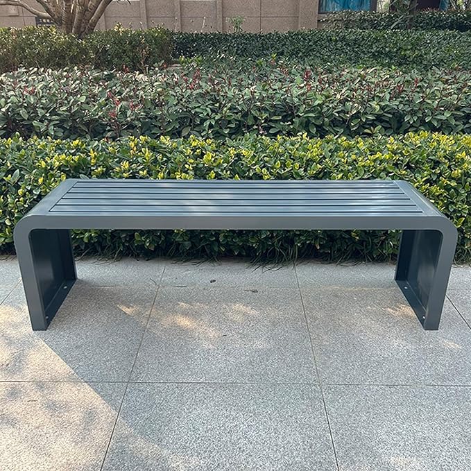 Durable Outdoor Garden Benches for Relaxing Moments - Two-Person Seat Backless Bench for Beach, Patio, Pool, or Lawn - Perfect Outdoor Furniture