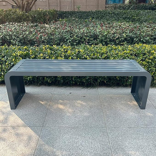 Durable Outdoor Garden Benches for Relaxing Moments - Two-Person Seat Backless Bench for Beach, Patio, Pool, or Lawn - Perfect Outdoor Furniture