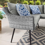 Modway EEI-4658-GRY-GRY Endeavor Patio Sofa, Gray Gray - Photo 7
