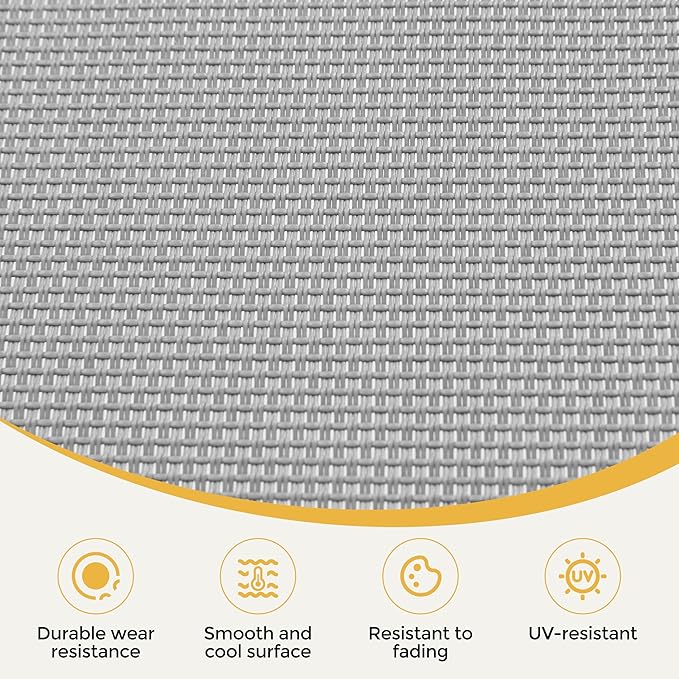 Yaheetech 26.4" Tanning Chair with Face Hole, Adjustable 5-Position Folding Chaise Lounge Chairs, Outdoor Lounge Chairs for Lawn, Beach, Patio, Gray