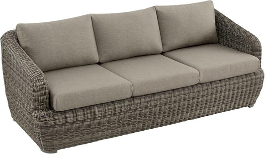 CHITA 7 Pieces Patio Wicker Furniture Set, Outdoor Rattan Bistro Set with Removable Thickened Cushions, Fully Assembled