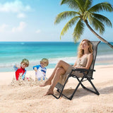 2 Pack Portable Rattan Chaise Lounge Chair, 330lb Capacity - Photo 8