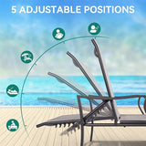YITAHOME Outdoor Chaise Lounge Chair Set of 4, Patio Lounge Chair with 5 Adjustable Positions - Photo 4