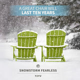 YEFU Adirondack Chairs Set of 2: Plastic Adirondack Chairs - Patio Chairs with Wood Texture - Outdoor Chair HIPS - Lawn - Photo 4