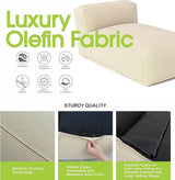 Outdoor Bean Bed Chair Sun Lounger, Outdoor Couch Sofa for Patio & Pool, Foam Filling Day Bed Furniture - Photo 4